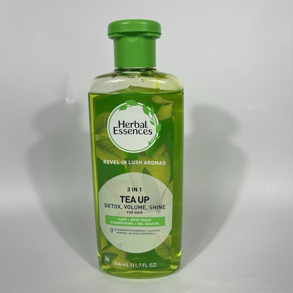 Herbal Essences 3 In‎ 1 Tea Up Detox Volume Shine Body Wash Shampoo 11oz NEW